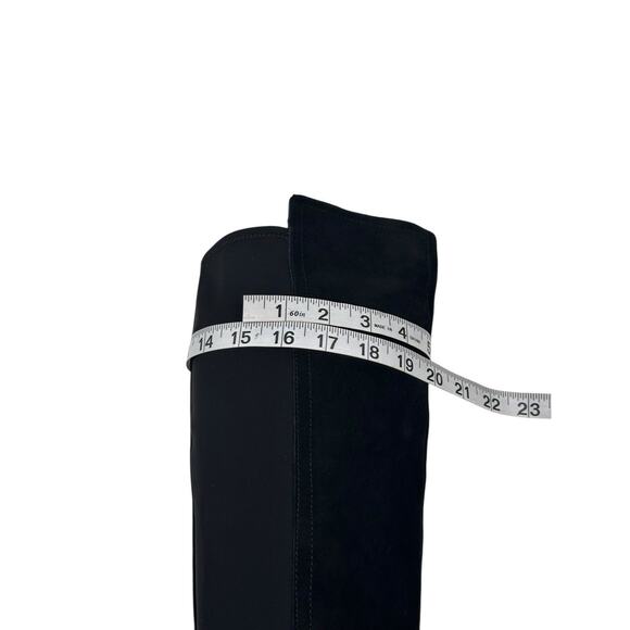 Blondo Tenor Womens Waterproof Black Suede Stretch Tall Boots Size 8.5M New $220 - Picture 9 of 13